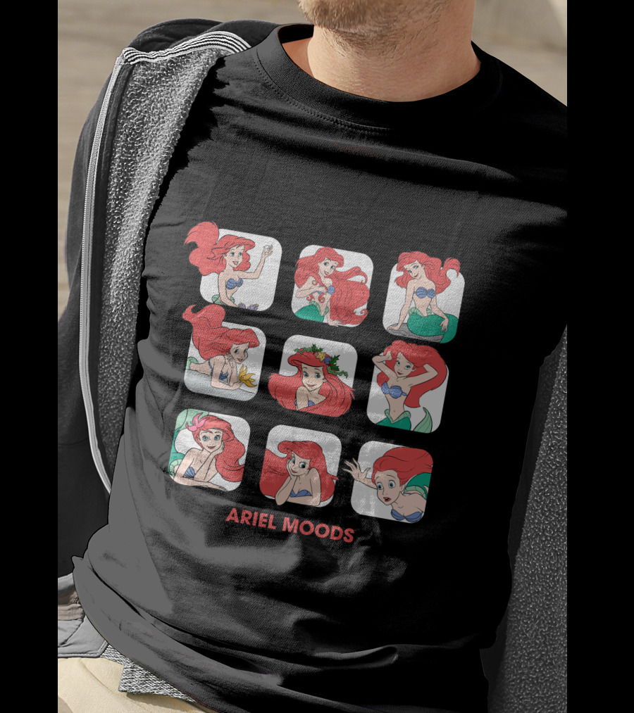 Ariel Moods Disney The Little Mermaid Expressions T-Shirt