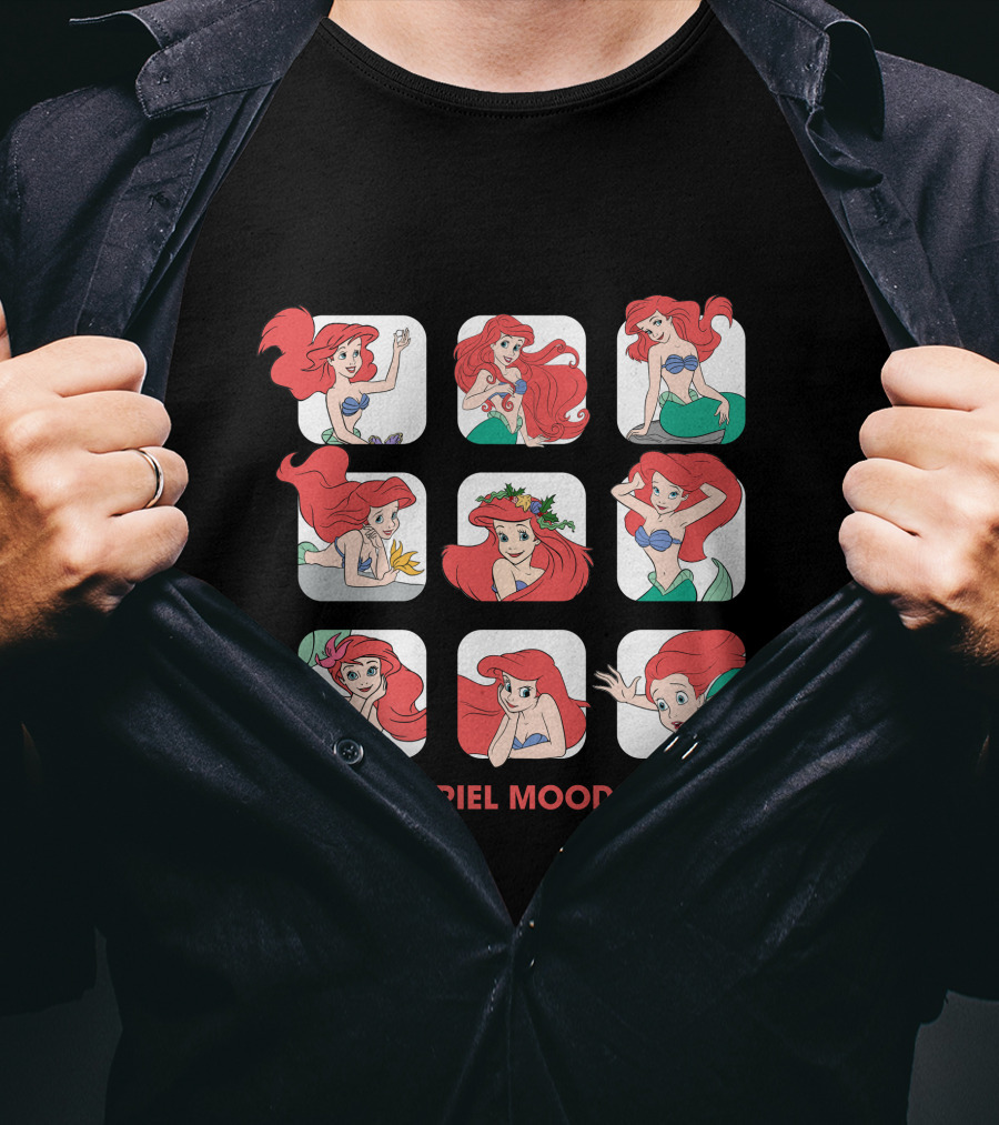 Ariel Moods Disney The Little Mermaid Expressions T-Shirt