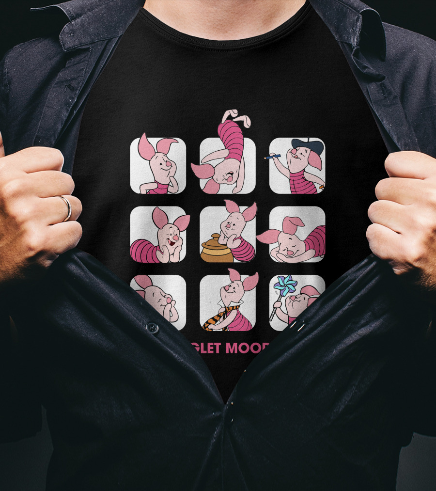 Piglet Moods Playful Expressions T-Shirt