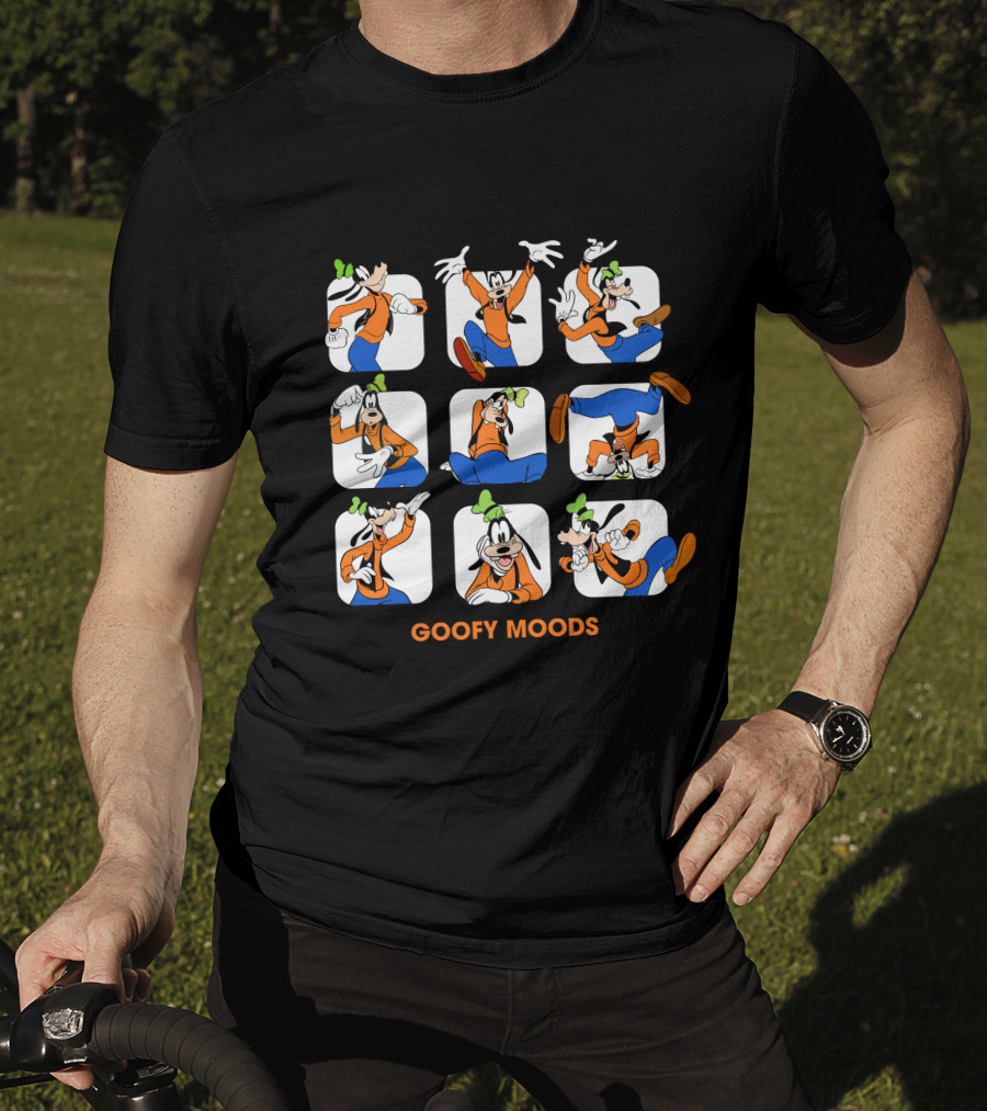 Goofy Moods Disney Character Expressions T-Shirt