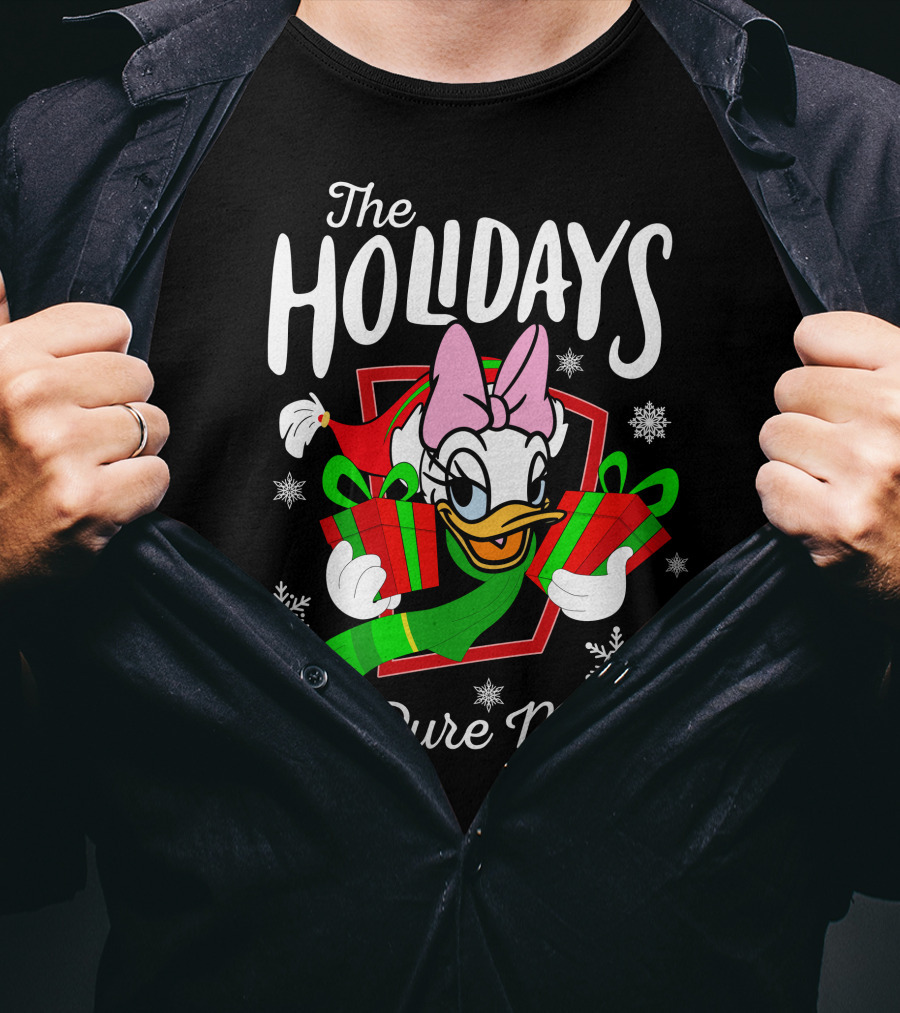 The Holidays Are Pure Magic Daisy Duck Christmas Snowflakes Gifts T-Shirt