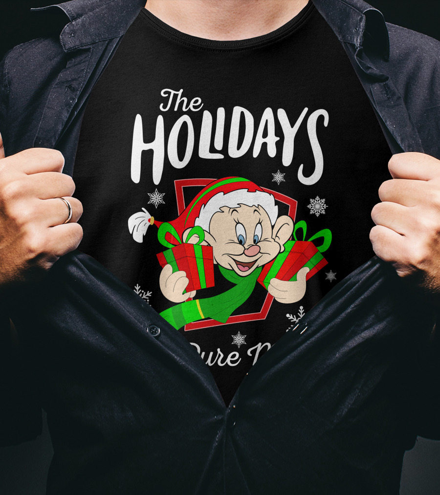 The Holidays Are Pure Magic Dopey Christmas Snowflakes T-Shirt