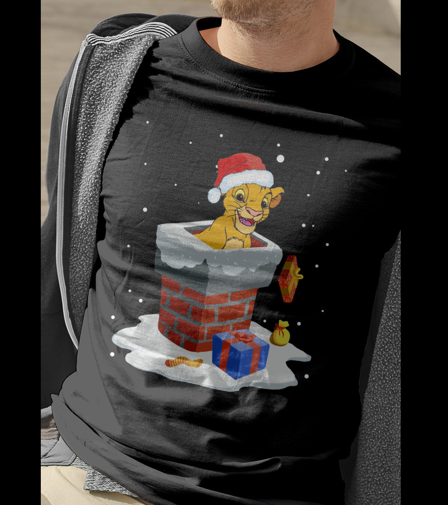 Simba Santa Chimney Christmas Festive Delight T-Shirt