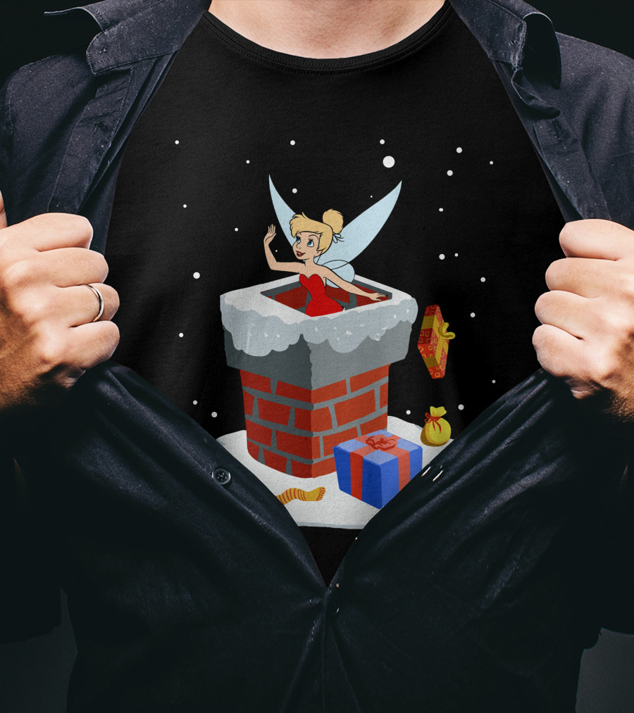 Tinker Bell Christmas Chimney Adventure T-Shirt