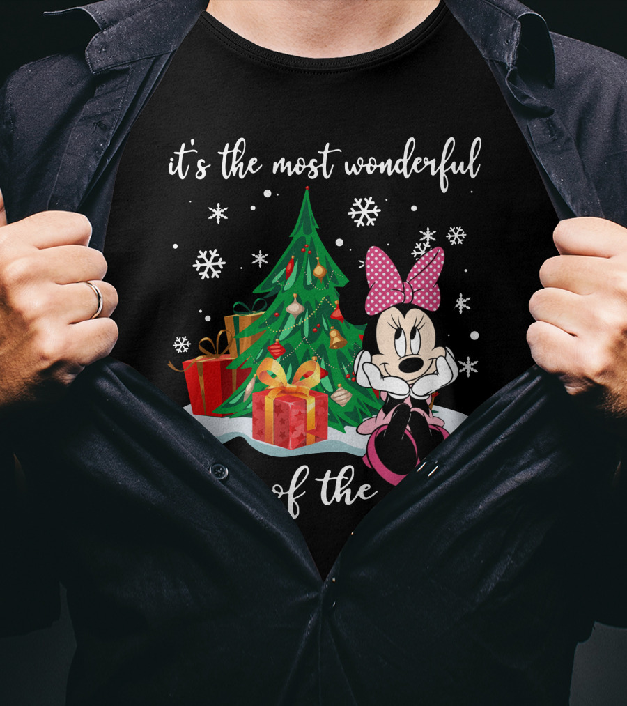 Minnie Mouse Christmas It's The Most Wonderful Time Of The Year T-Shirt