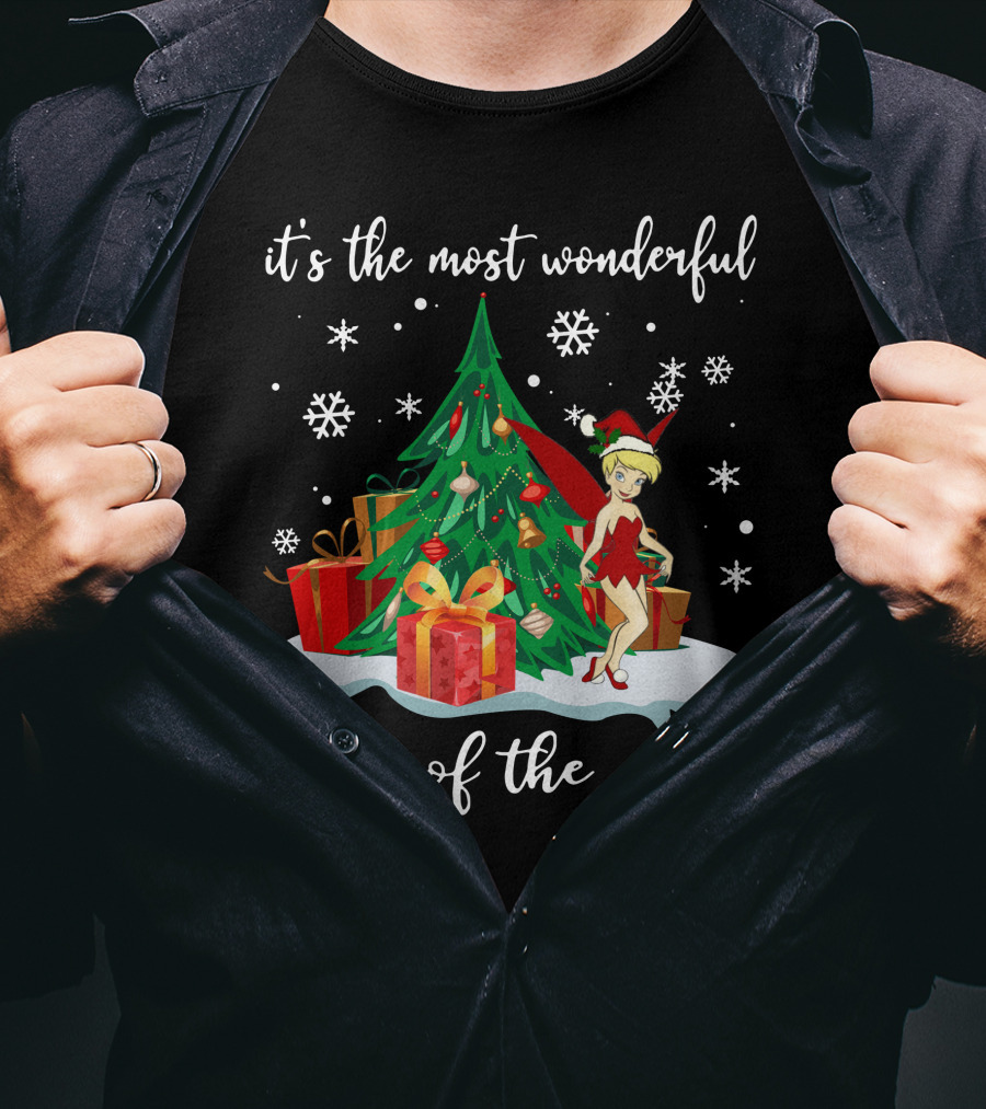 It's The Most Wonderful Time Of The Year Tinker Bell Holiday Scene T-Shirt