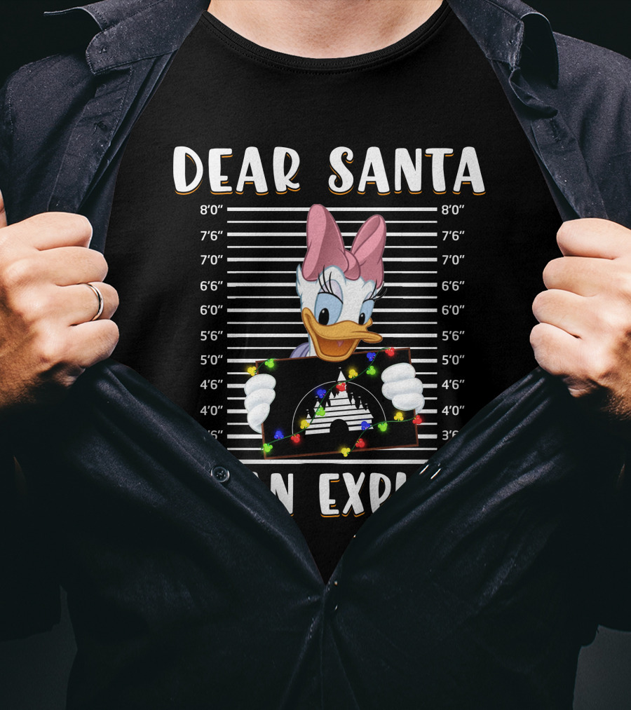 Dear Santa I Can Explain Daisy Christmas Lights Disney T-Shirt