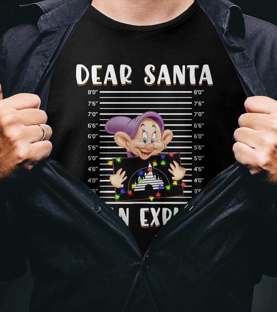 Dopey Dear Santa I Can Explain T-Shirt