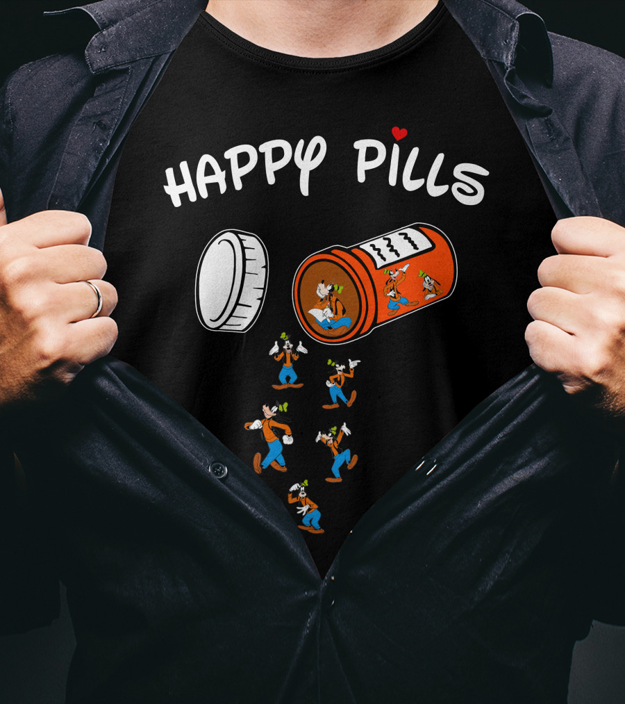 Happy Pills Goofy Capsule Fun T-Shirt