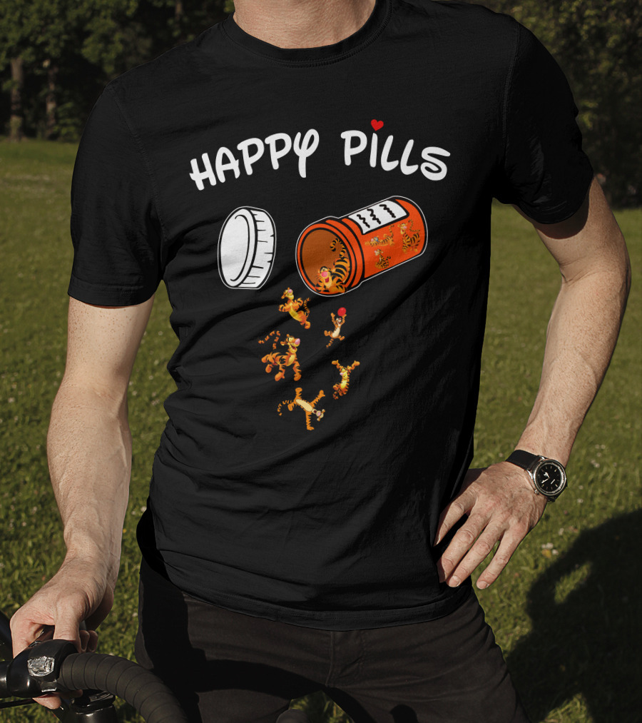 Happy Pills Tigger Capsule Fun T-Shirt