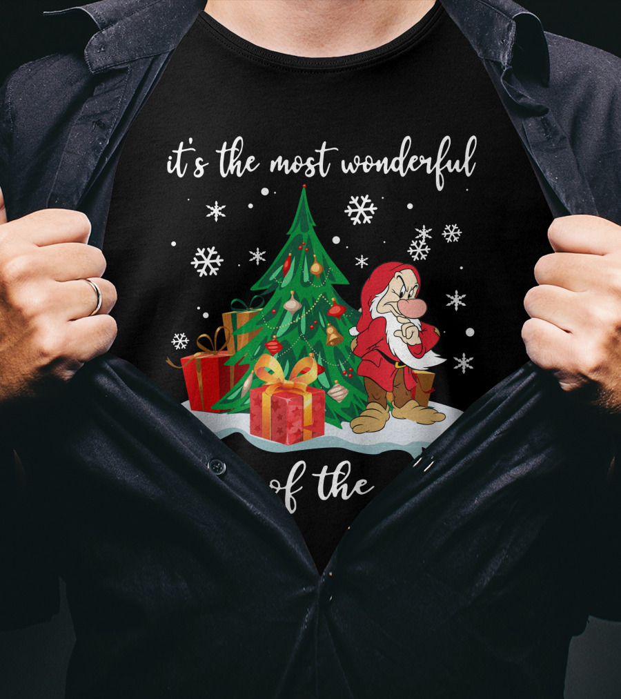 It's The Most Wonderful Time Of The Year Grumpy Christmas Snow White T-Shirt
