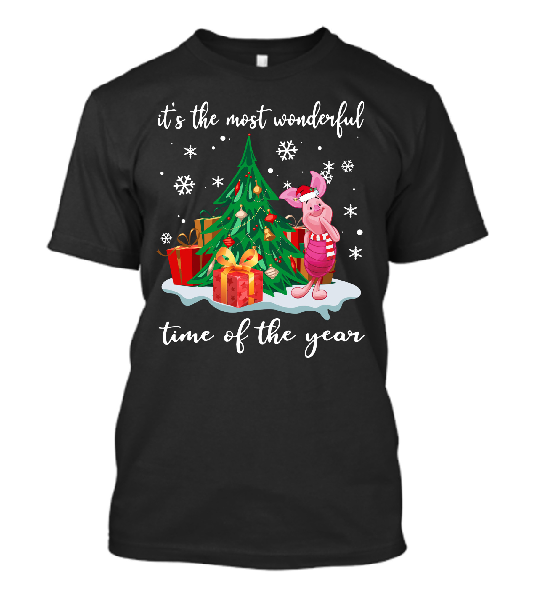 It's The Most Wonderful Time Of The Year Piglet Christmas Tree Gifts T-Shirt