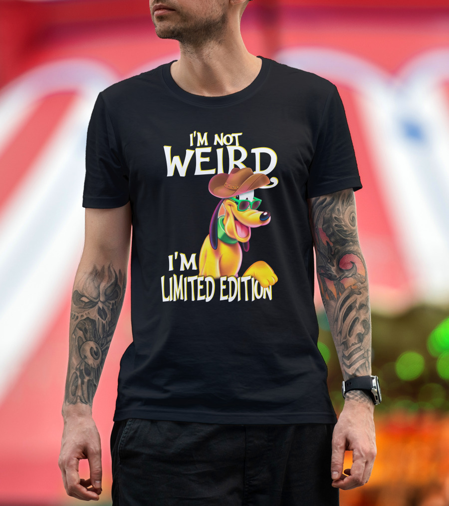 I'm Not Weird I'm Pluto Cowboy Hat Sunglasses T-Shirt