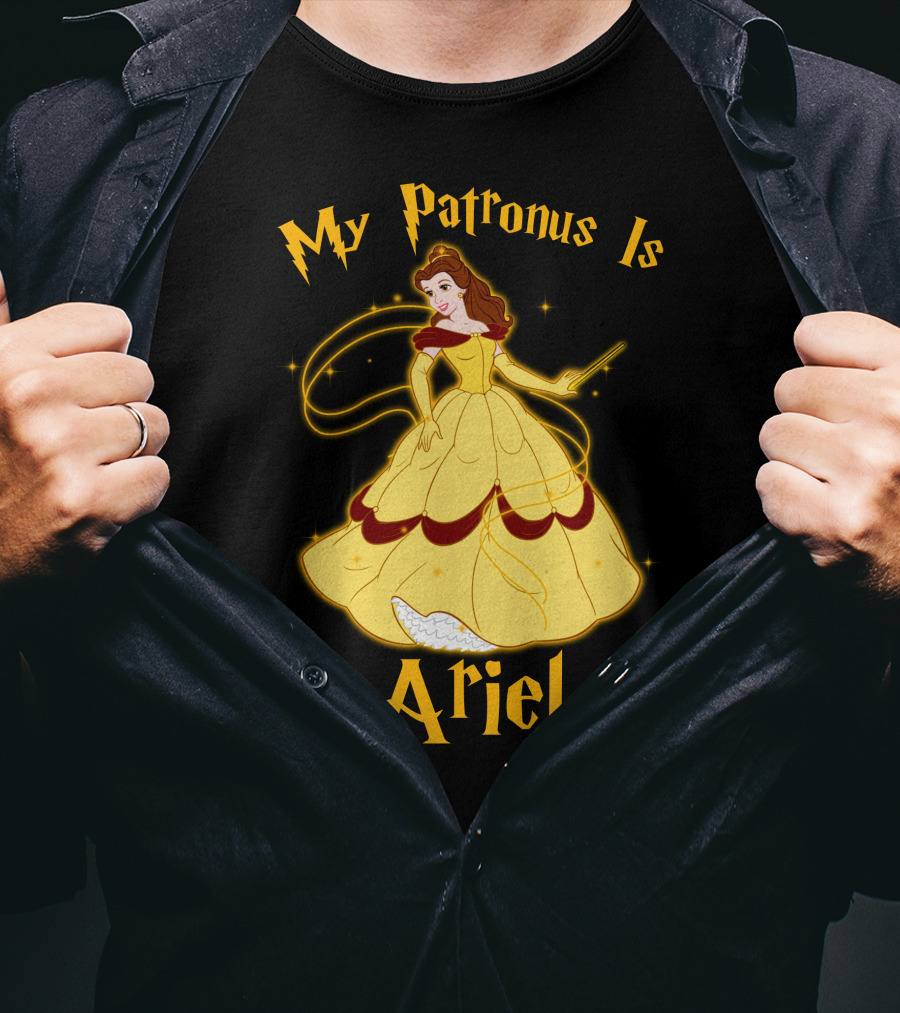My Patronus Is Ariel Belle Disney Princesses Crossover T-Shirt