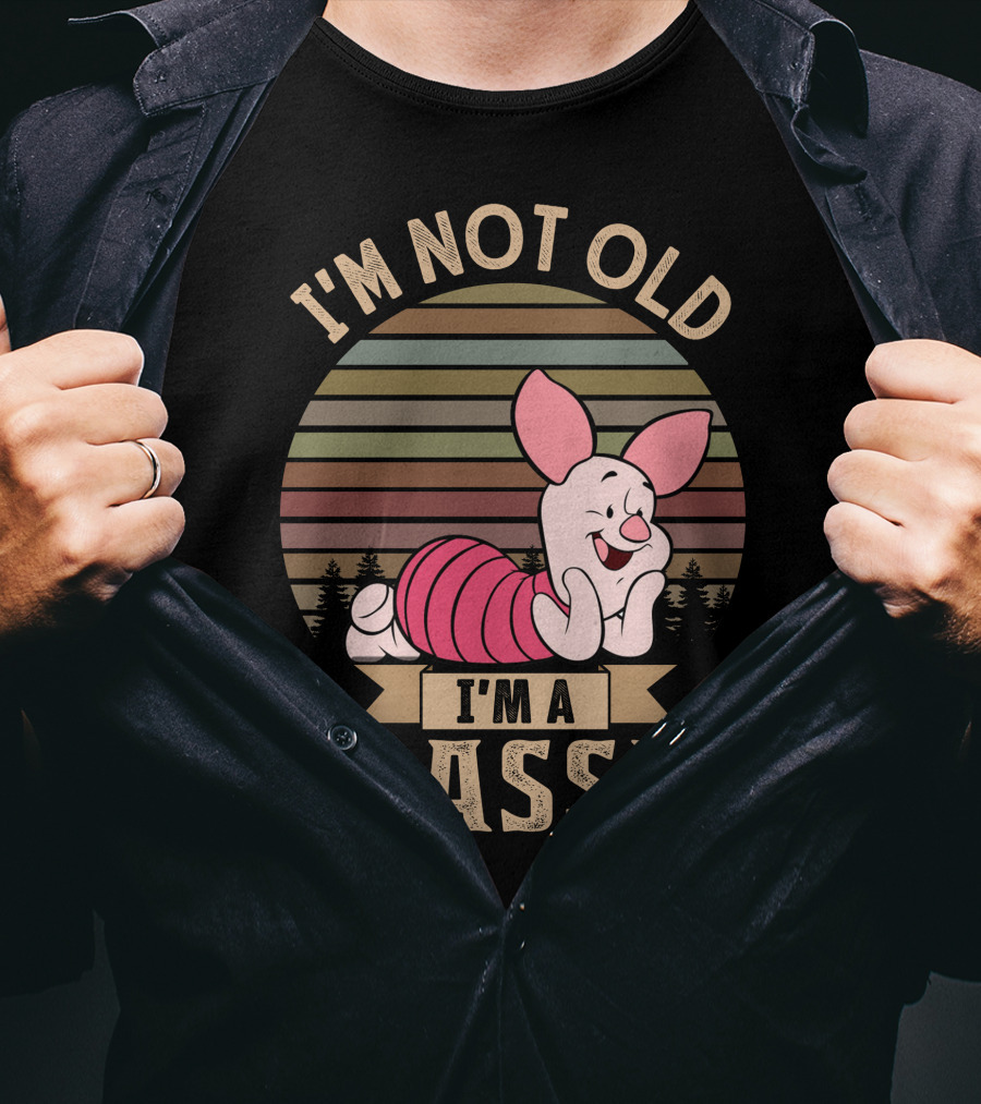 I'm Not Old I'm A Classic Piglet Retro Style T-Shirt
