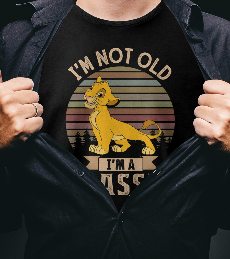 I'm Not Old I'm A Classic Simba Vintage Style T-Shirt