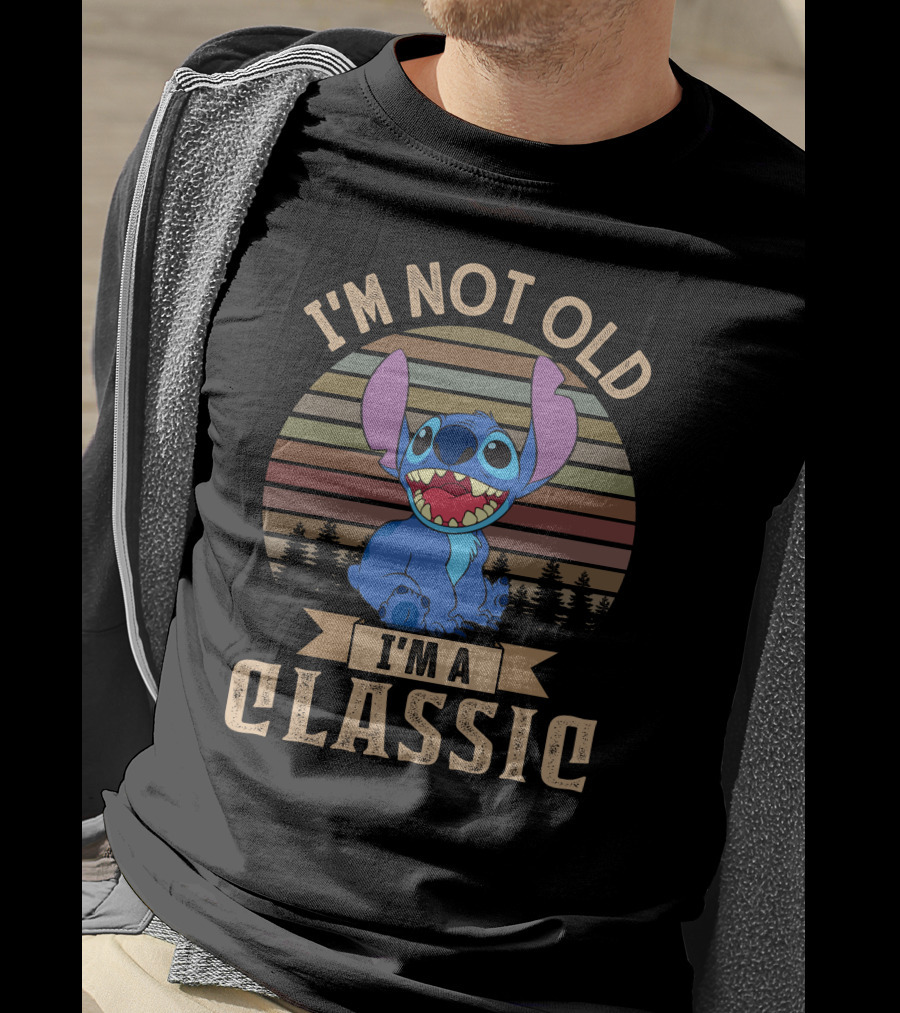 I'm Not Old I'm A Classic Stitch Retro Vintage Style T-Shirt