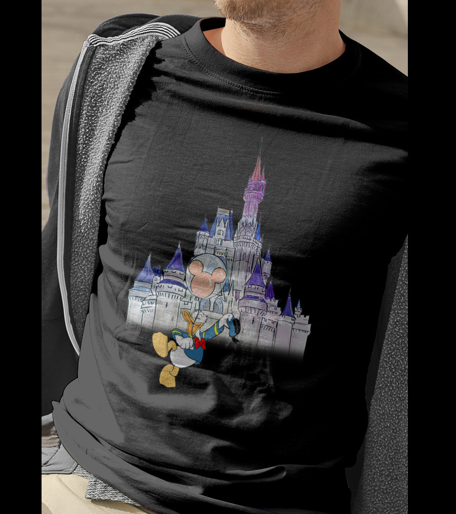 Donald Castle Mickey Balloon T-Shirt