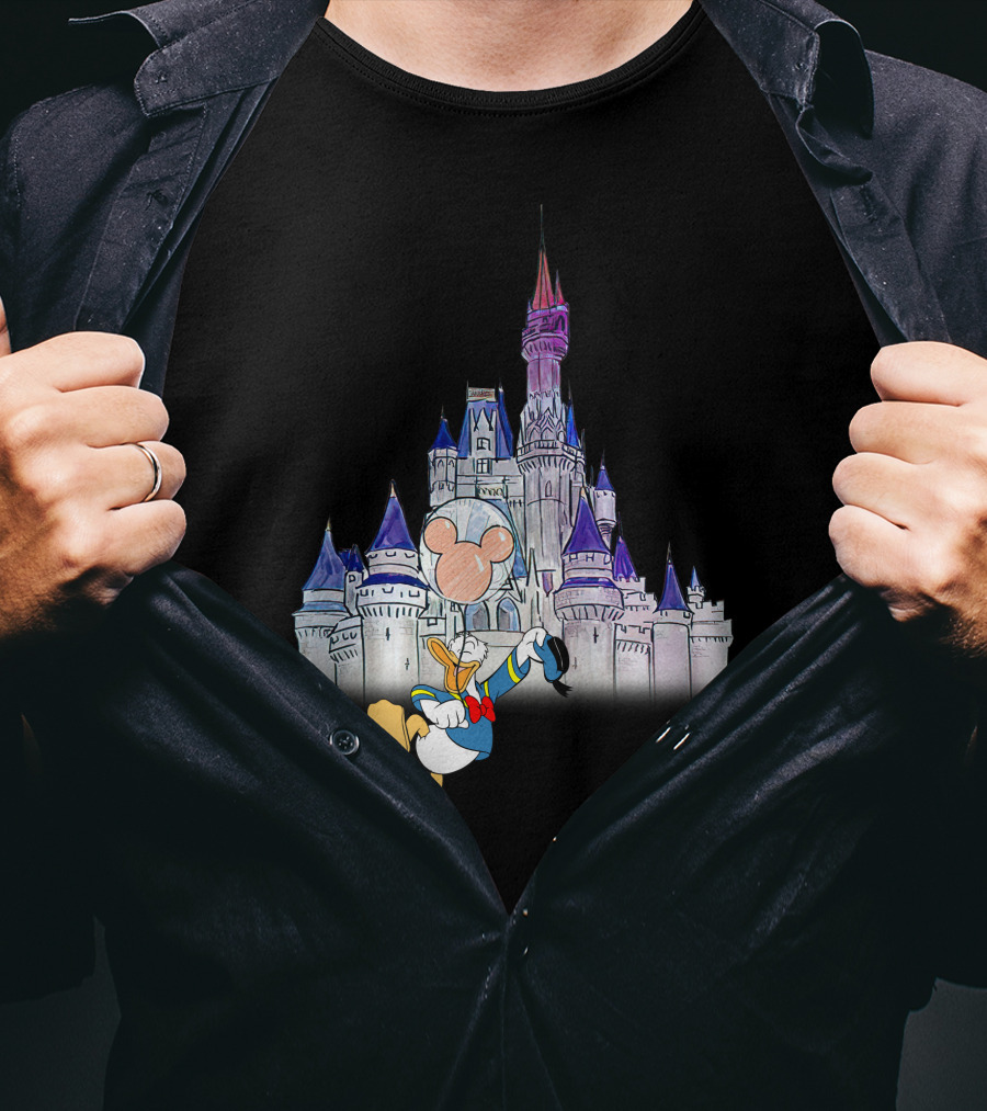Donald Castle Mickey Balloon T-Shirt