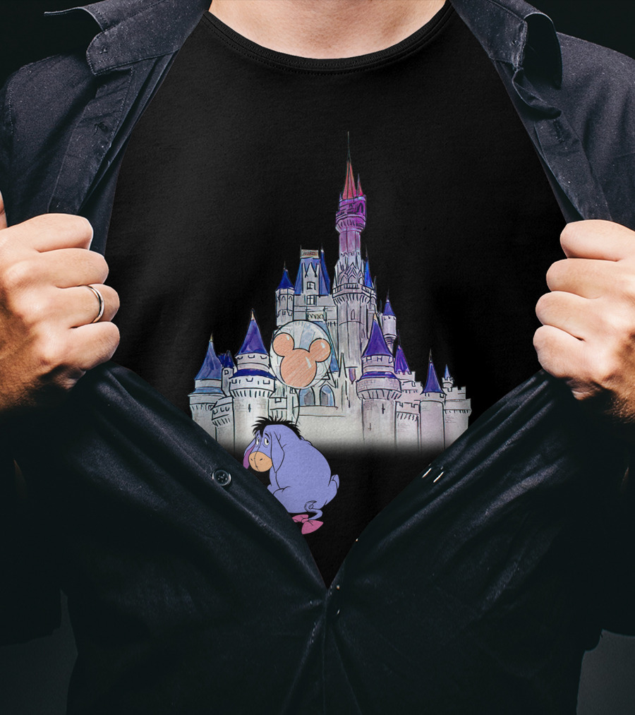 Eeyore Disney Castle Mickey Balloon T-Shirt