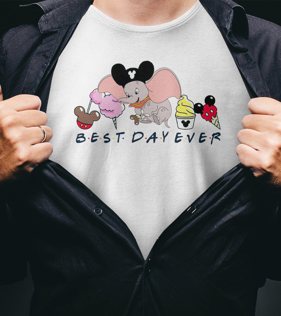 Best Day Ever Dumbo Mickey Ears Disney Sweets T-Shirt