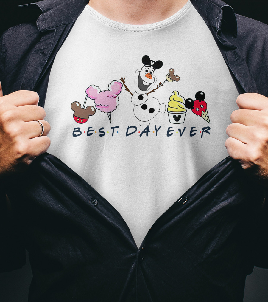 Olaf Best Day Ever Disney Treats T-Shirt