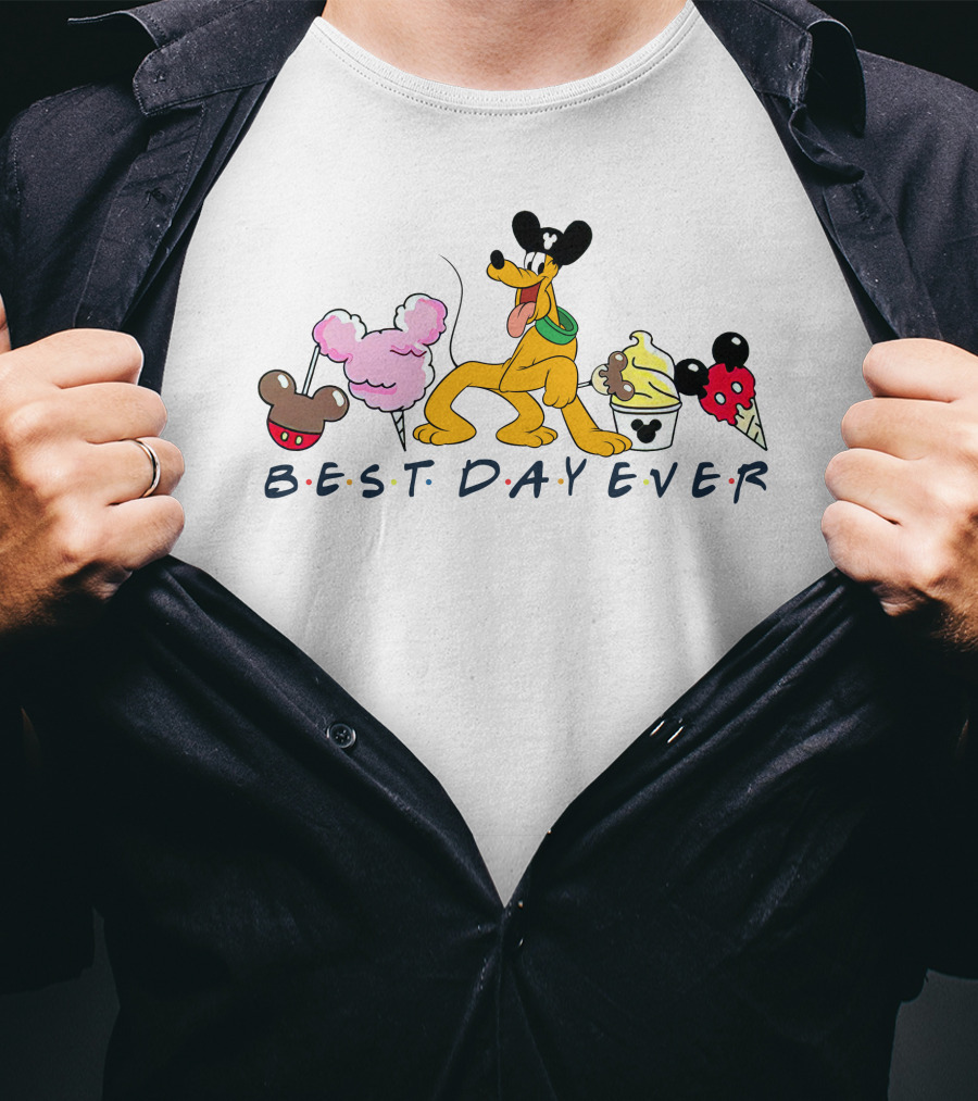 Pluto Best Day Ever Disney Treats T-Shirt