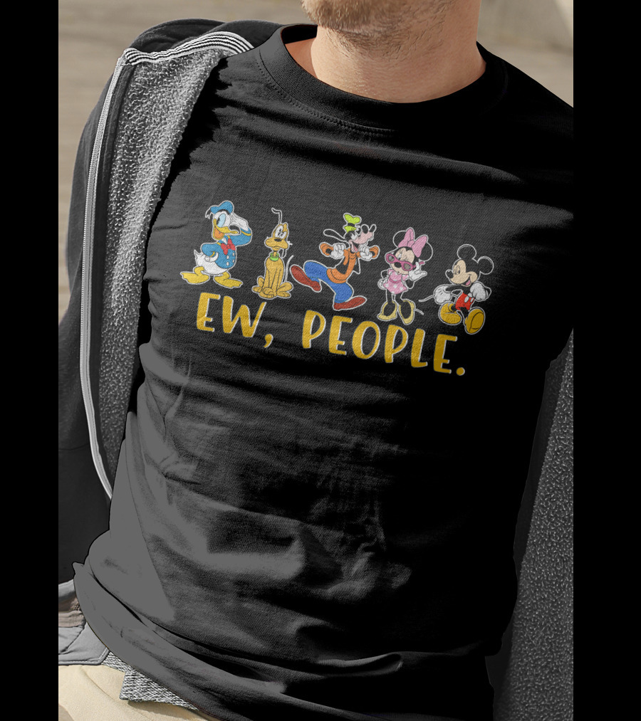 Mickey Friends Ew People Donald Pluto Goofy Minnie T-Shirt