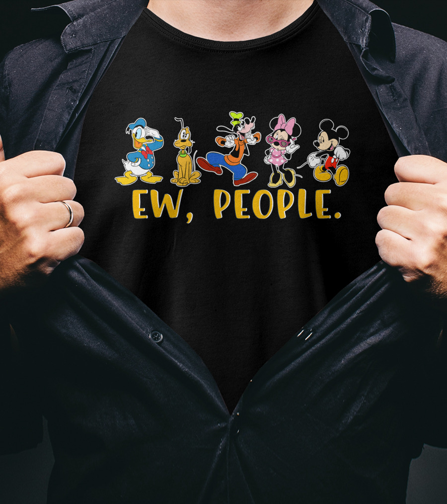 Mickey Friends Ew People Donald Pluto Goofy Minnie T-Shirt