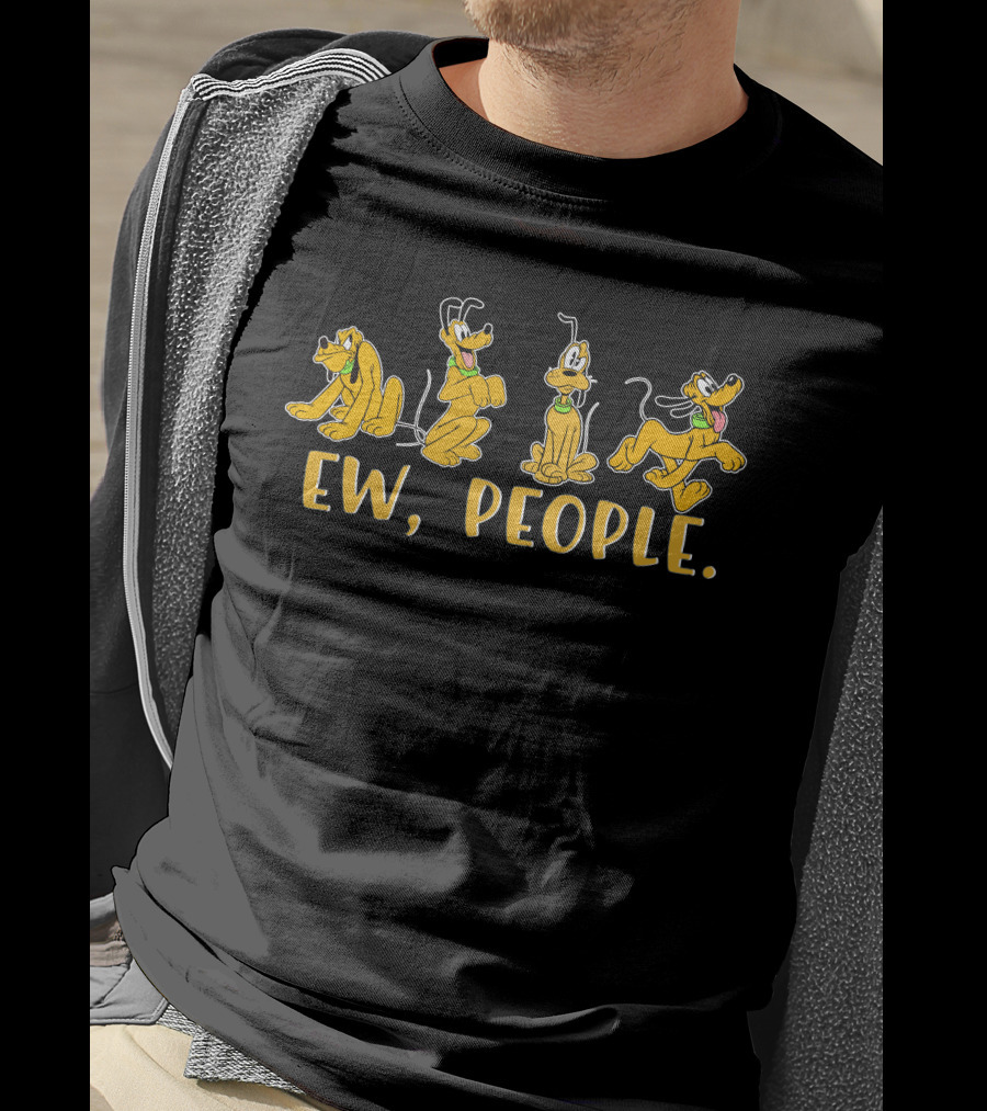 Pluto Ew People Fun Expressions T-Shirt