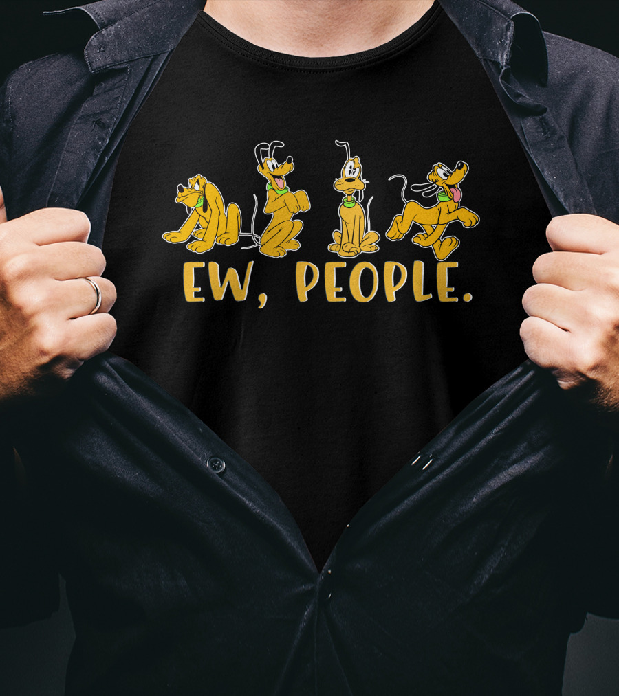 Pluto Ew People Fun Expressions T-Shirt