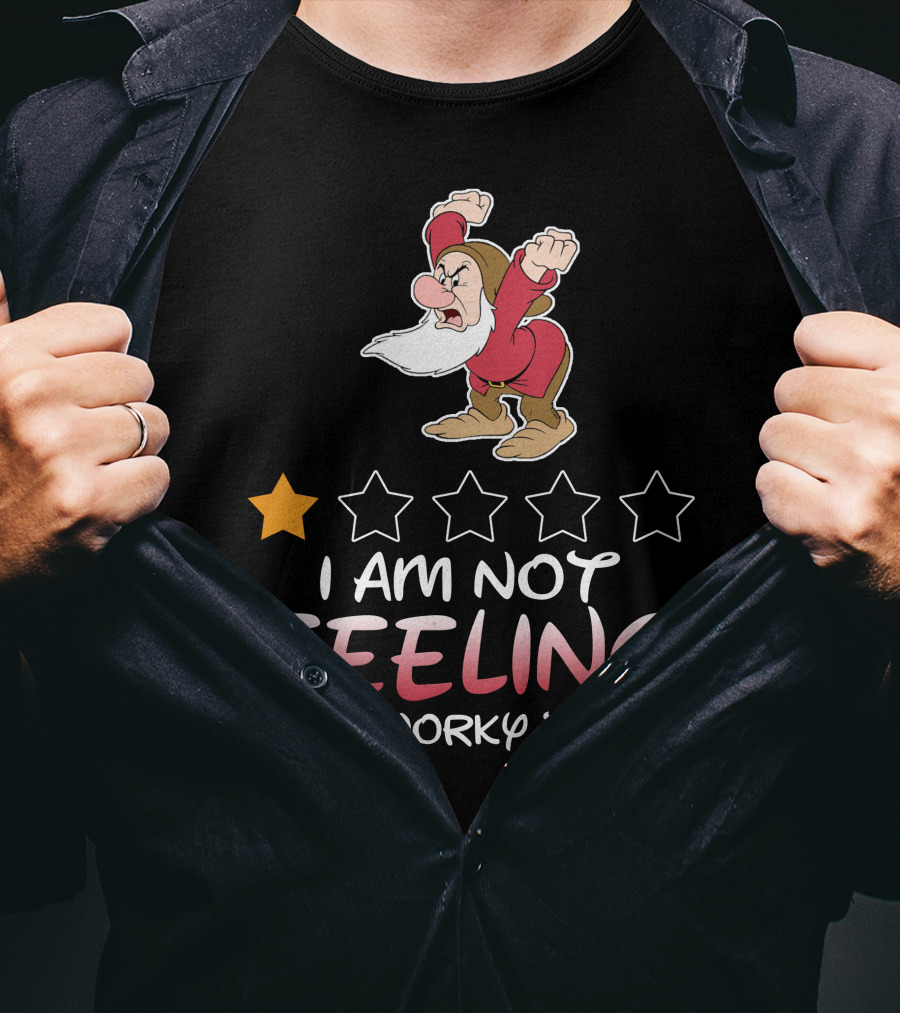 I Am Not Feeling Very Worky Today Grumpy Dwarf One Star Rating T-Shirt
