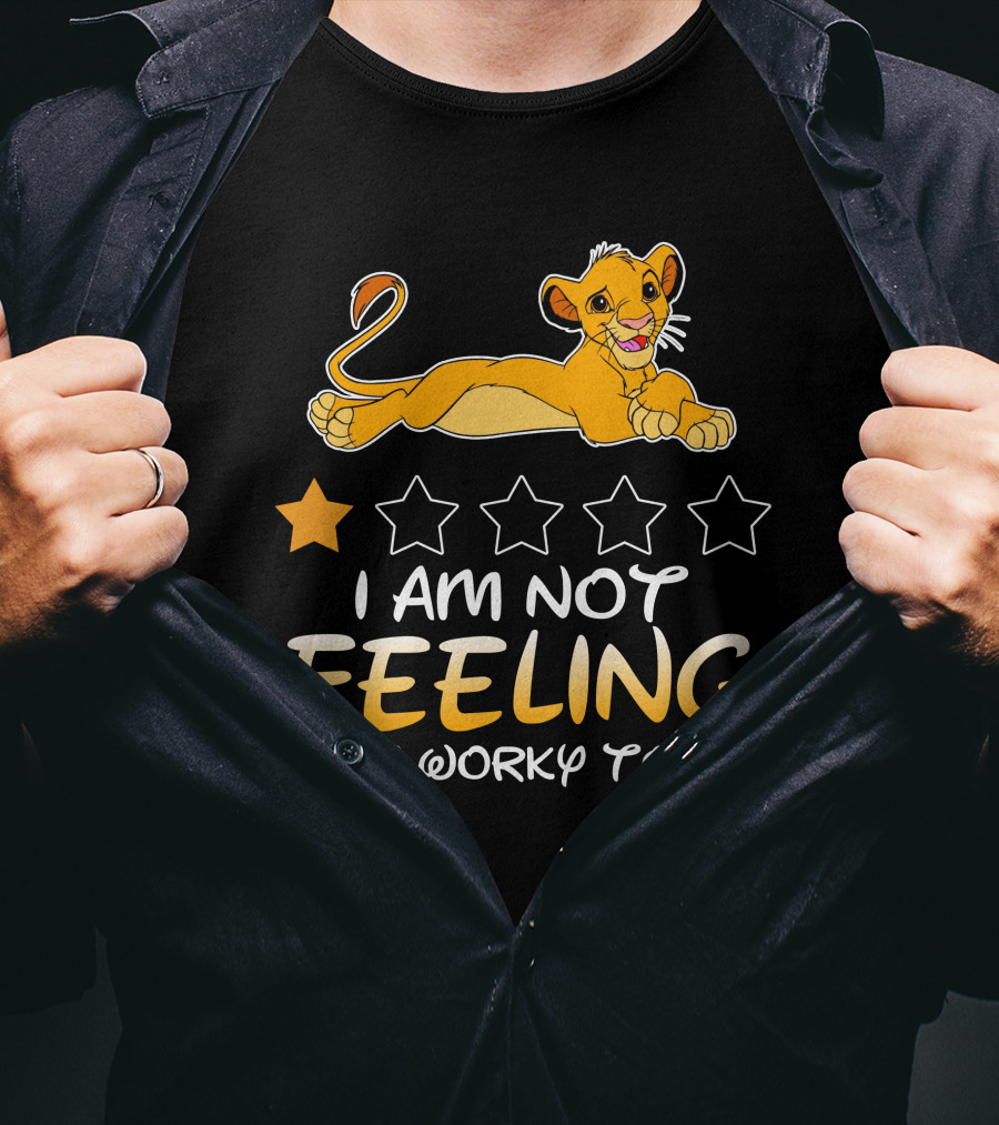 Simba I Am Not Feeling Very Worky Today T-Shirt