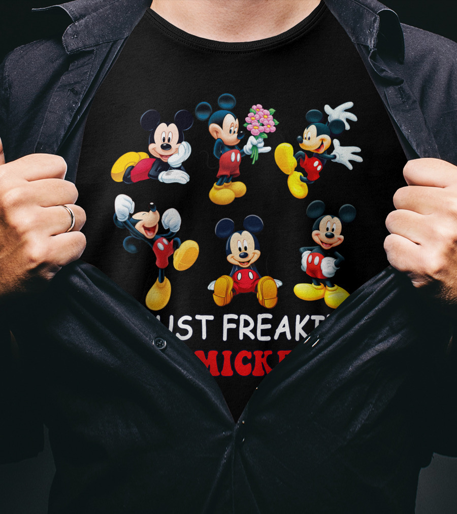 I Just Freaking Love Mickey Ok Mickey Mouse Cartoon Characters T-Shirt