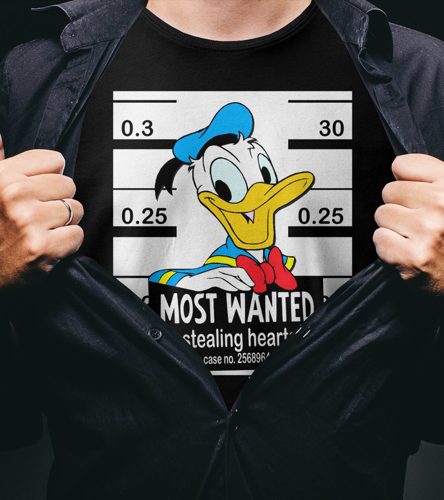 Most Wanted Stealing Hearts Donald Case No. 2568964 T-Shirt