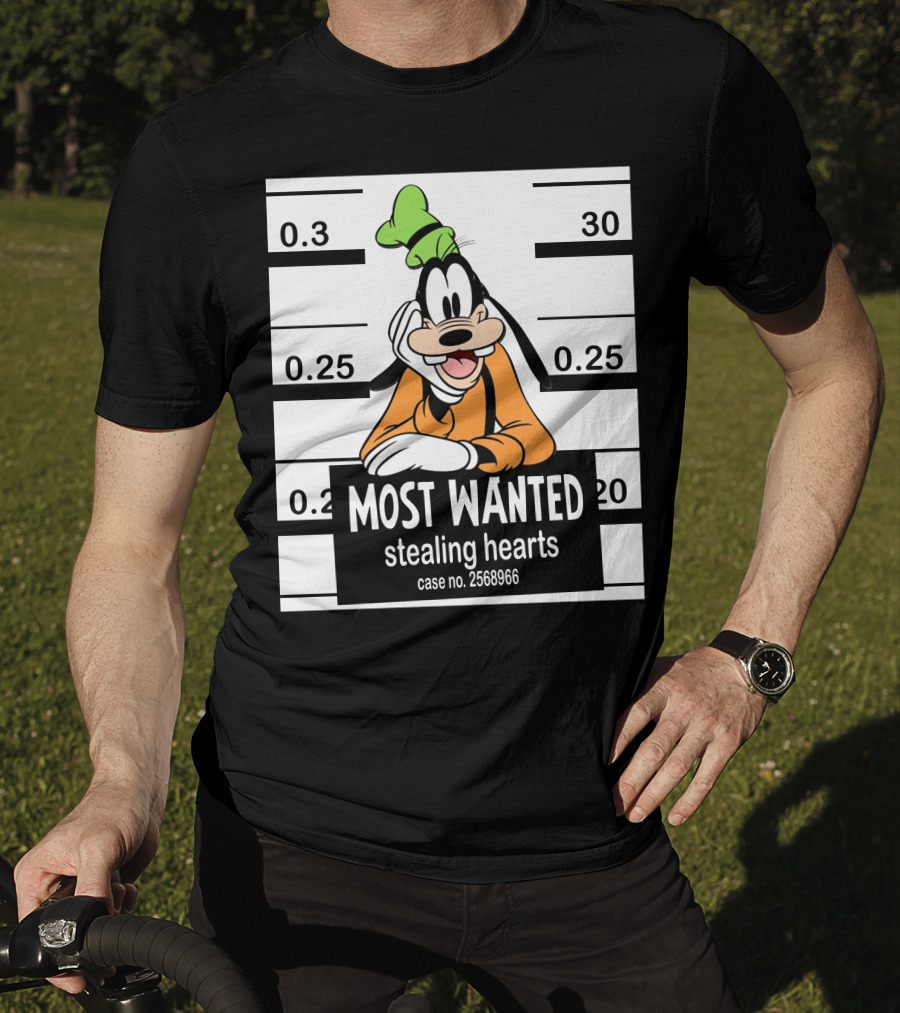 Most Wanted Goofy Stealing Hearts Case No. 2568966 T-Shirt