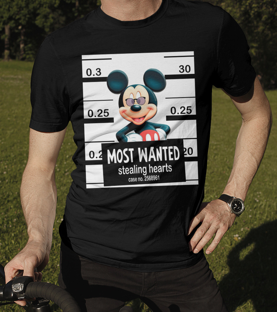 Mickey Most Wanted Stealing Hearts Case No. 2568961 T-Shirt
