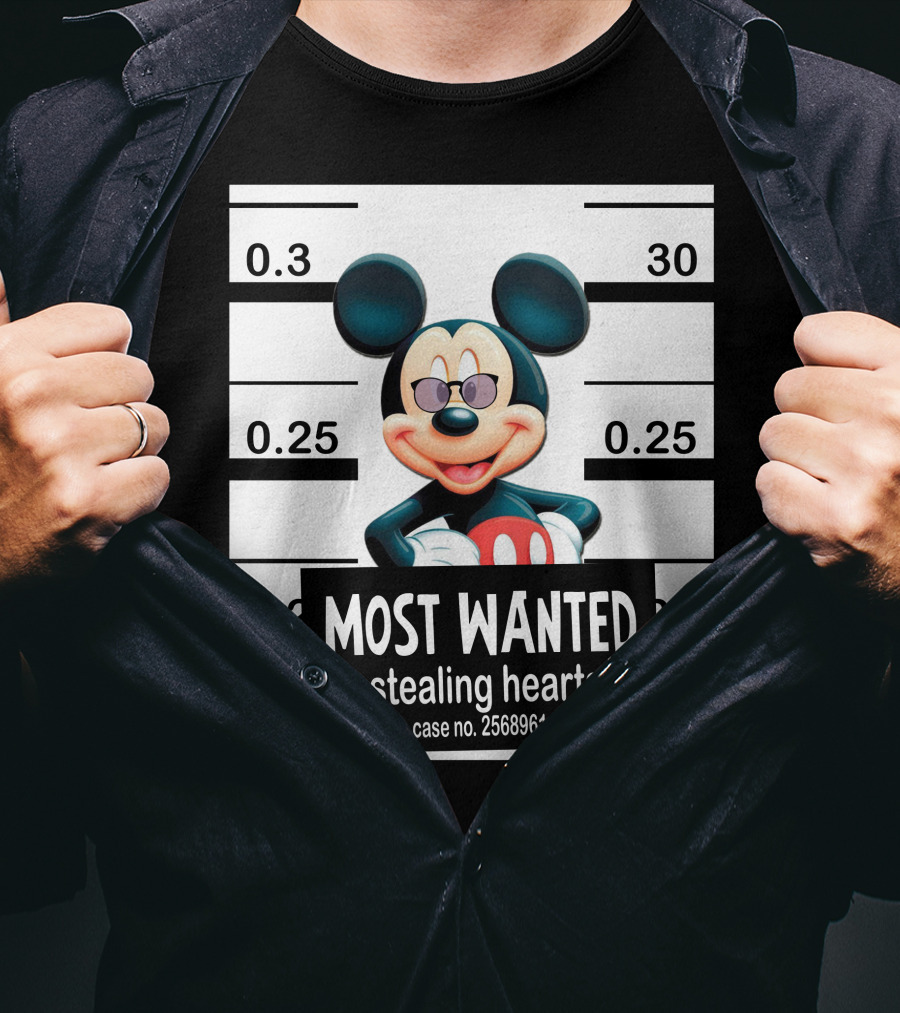 Mickey Most Wanted Stealing Hearts Case No. 2568961 T-Shirt