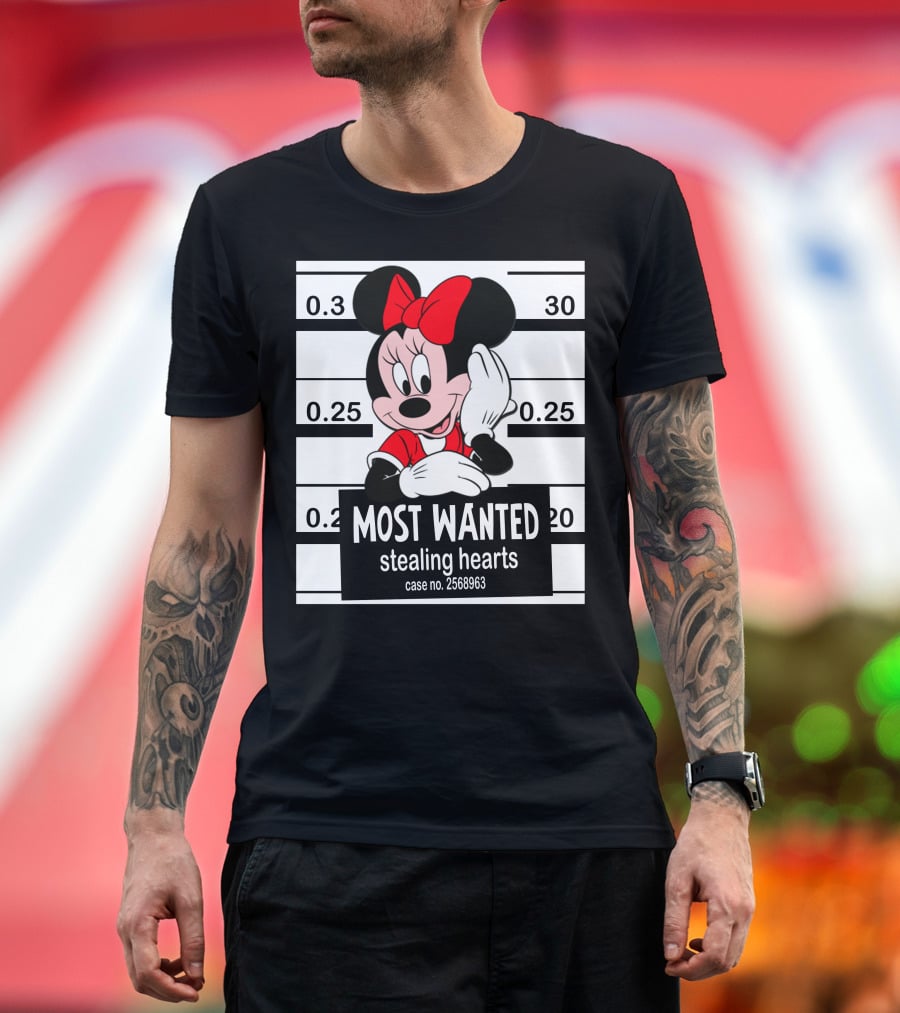 Minnie Most Wanted Stealing Hearts Case No. 2568963 T-Shirt