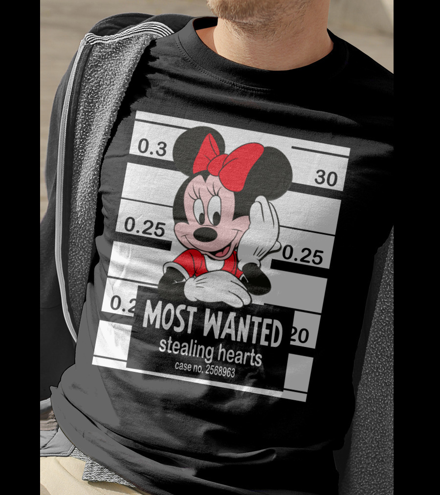 Minnie Most Wanted Stealing Hearts Case No. 2568963 T-Shirt
