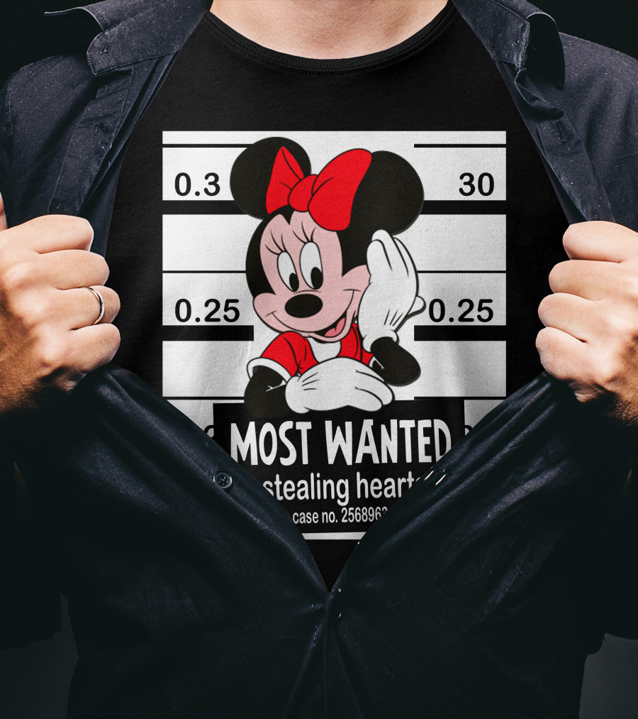 Minnie Most Wanted Stealing Hearts Case No. 2568963 T-Shirt