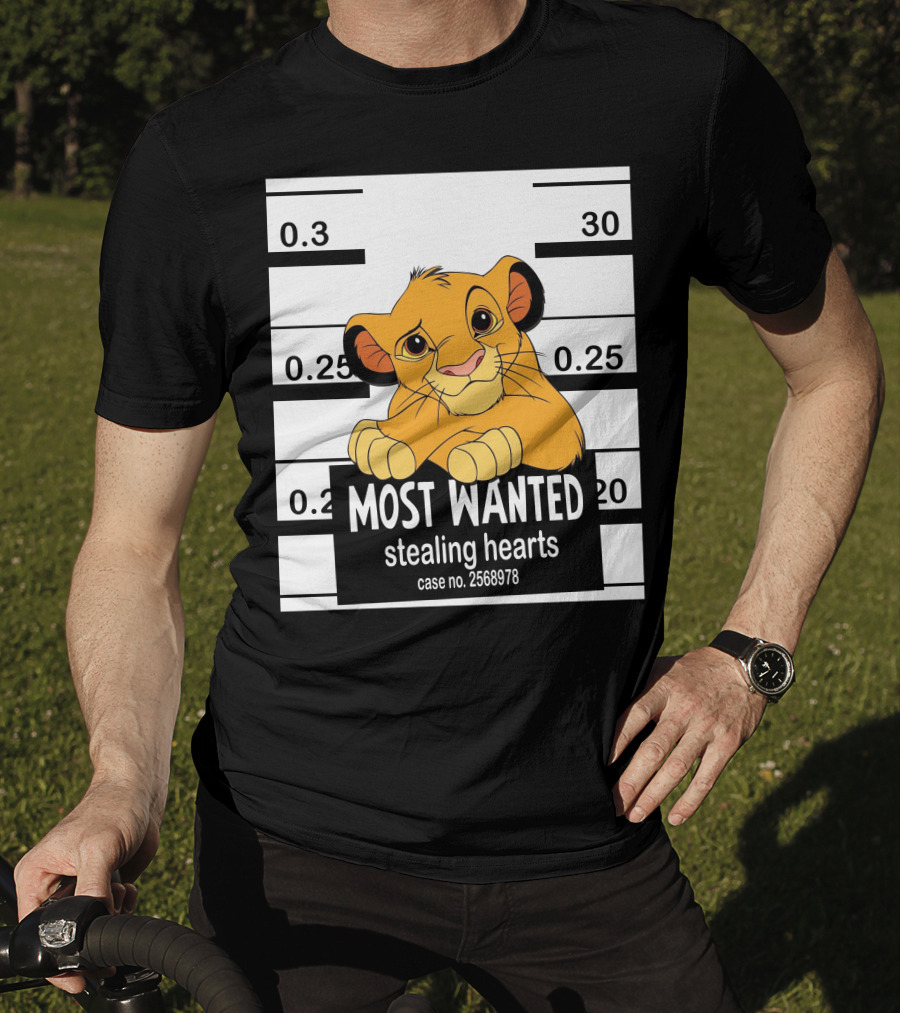 Most Wanted Simba Stealing Hearts Case No. 2568978 T-Shirt