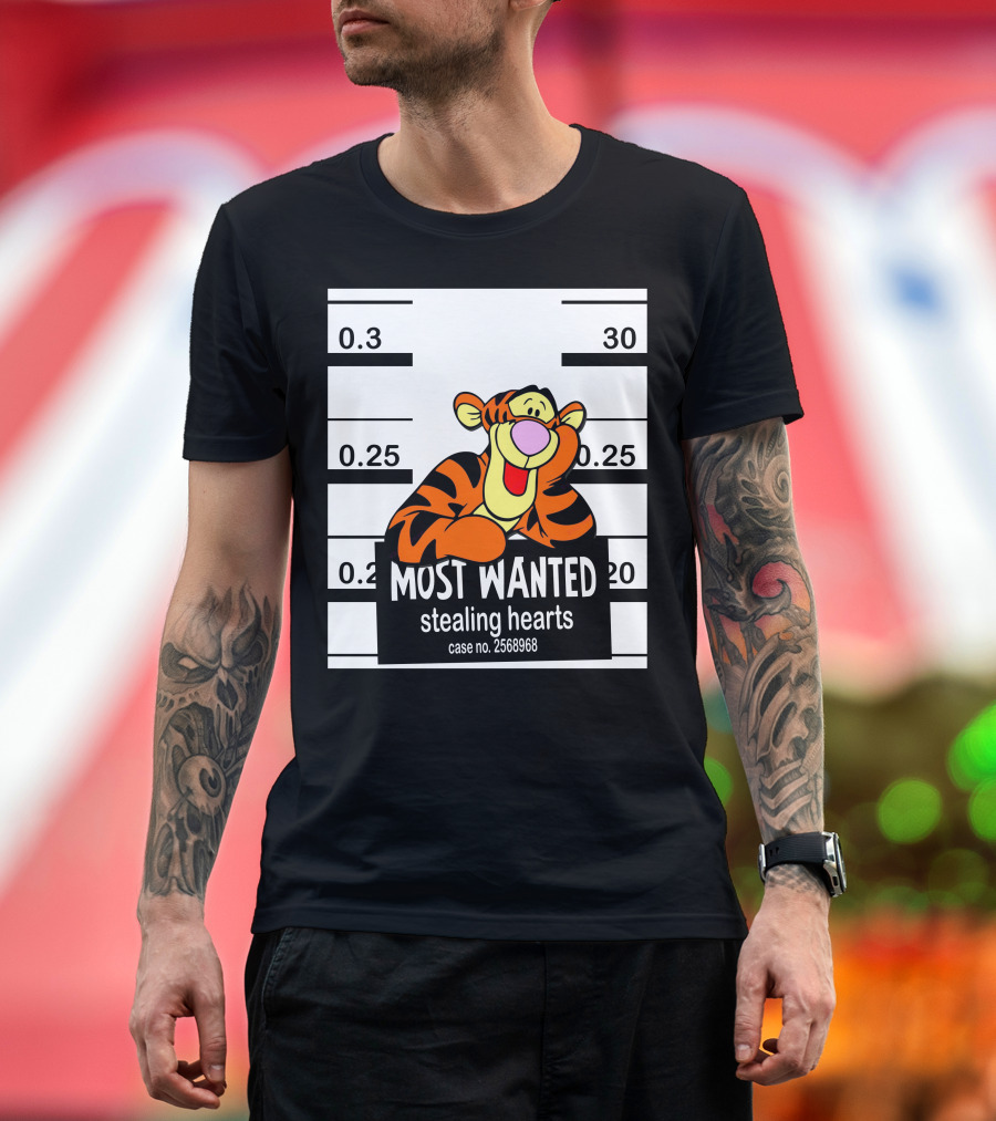 Most Wanted Tigger Stealing Hearts Case No. 2568968 T-Shirt