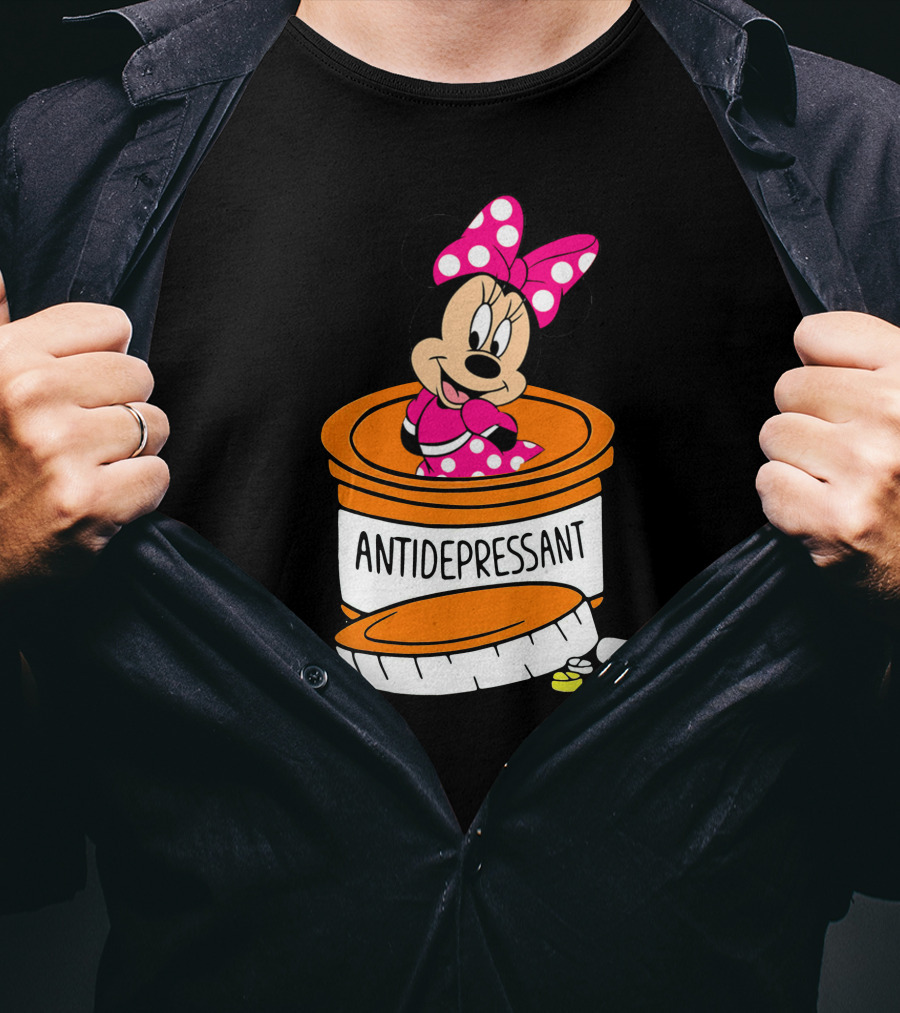 Minnie Antidepressant Pill Bottle T-Shirt