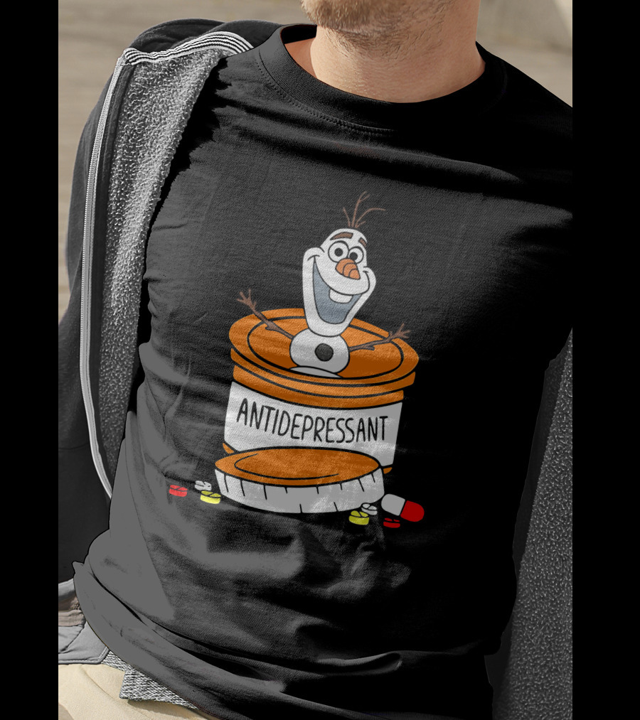 Olaf Antidepressant Capsule Character T-Shirt