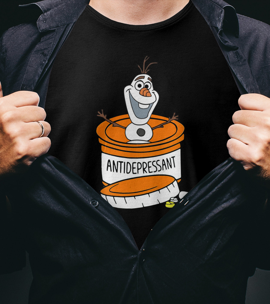 Olaf Antidepressant Capsule Character T-Shirt