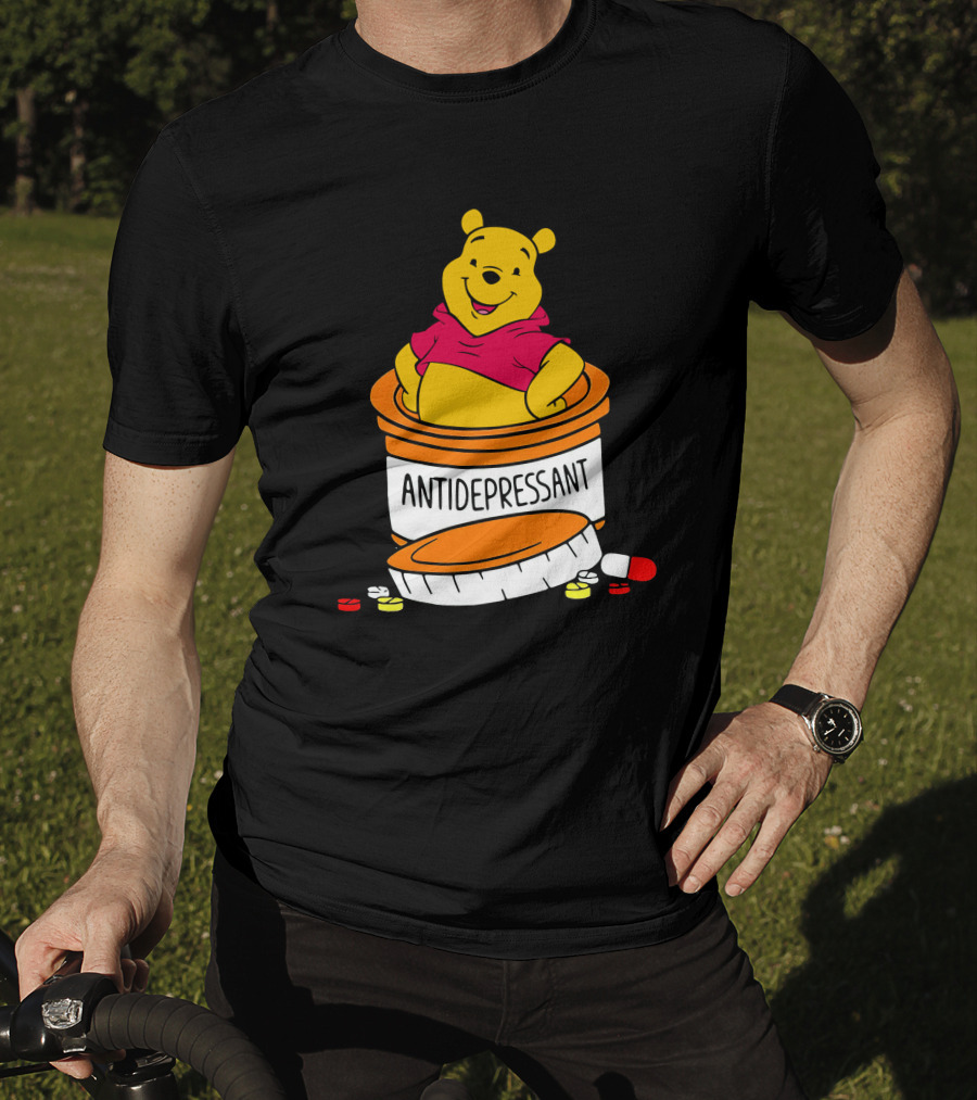 Pooh Antidepressant Jar With Pills T-Shirt