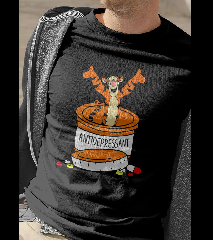 Tigger Antidepressant Pill Bottle T-Shirt