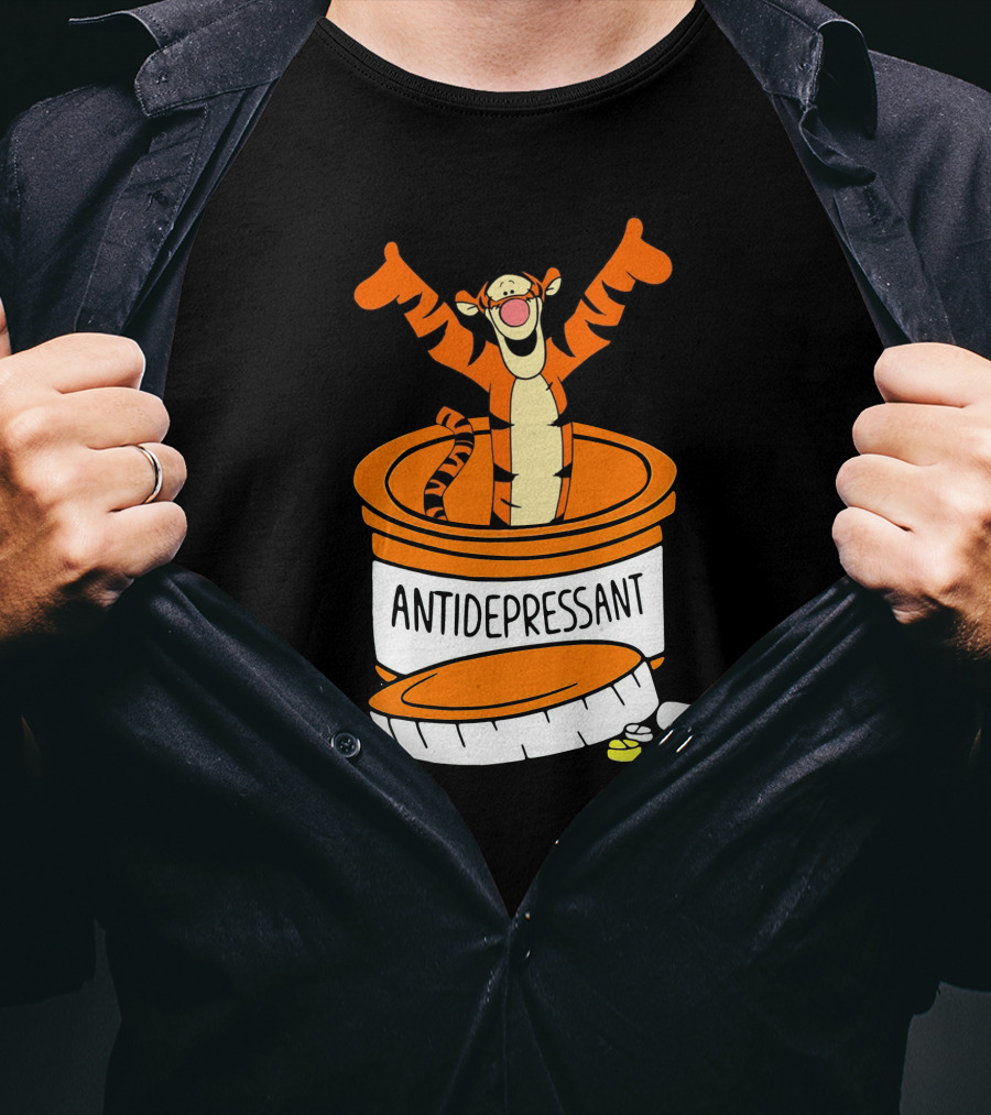 Tigger Antidepressant Pill Bottle T-Shirt