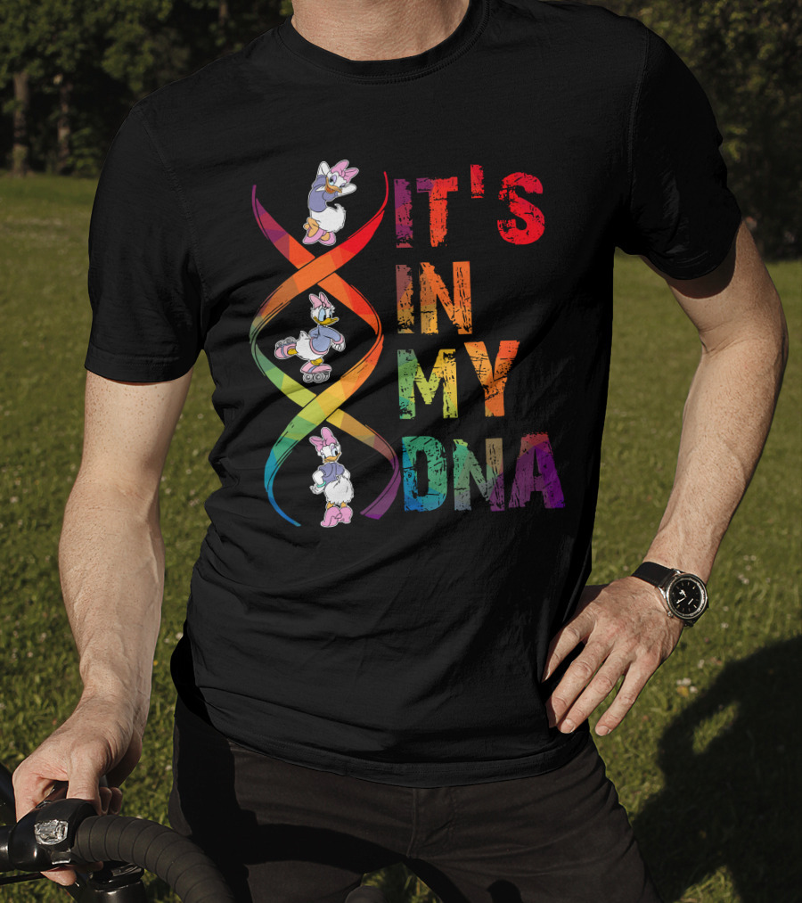 Daisy Duck It's In My Dna Rainbow Spiral T-Shirt